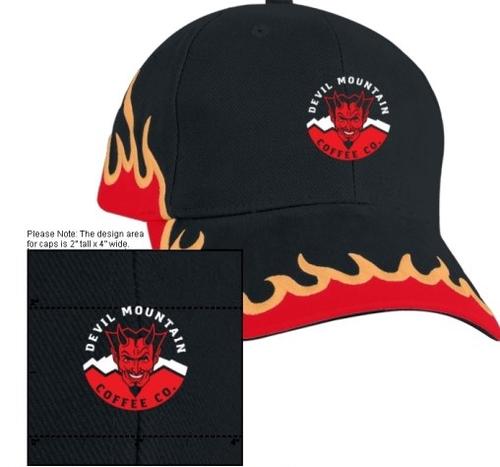DMC Flex Fit Hat with Flames